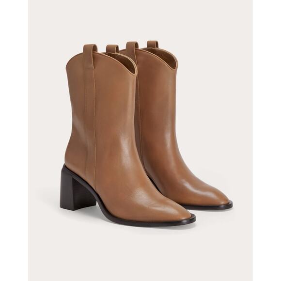 Everlane Shoes - NEW Everlane The Outlaw Boot Saddle Brown Leather Boots Size 8